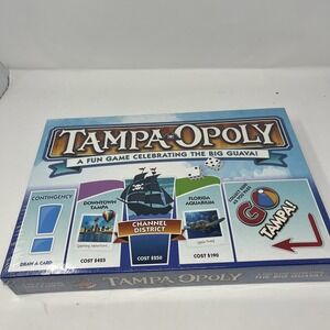 Tampa-Opoly Board Game Tampa Florida Collectible Monopoly Rare Sealed In Box
